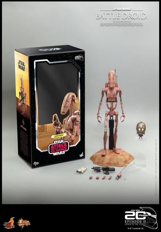 Star Wars: Attack of the Clones MMS649 Battle Droid (Geonosis) 1/6th Scale Collectible Figure Gallery Image 17