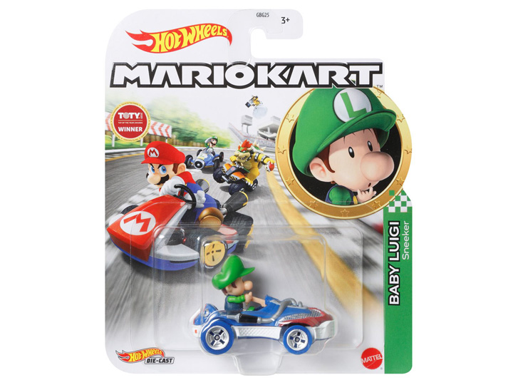 Mario Kart Hot Wheels Baby Luigi (Sneeker) Gallery Image 1