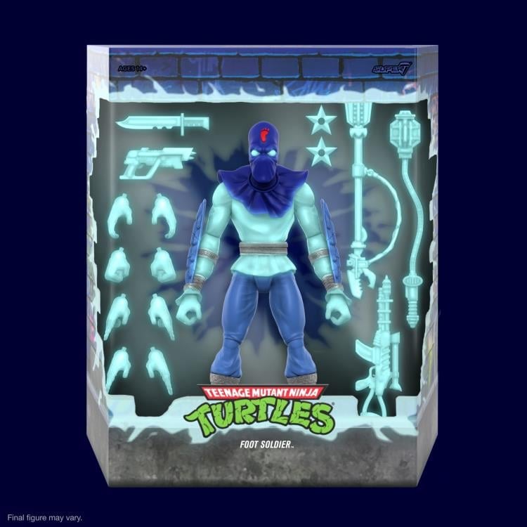 Teenage Mutant Ninja Turtles ULTIMATES! Glow-in-the-Dark Foot Soldier Exclusive Action Figure Gallery Image 10