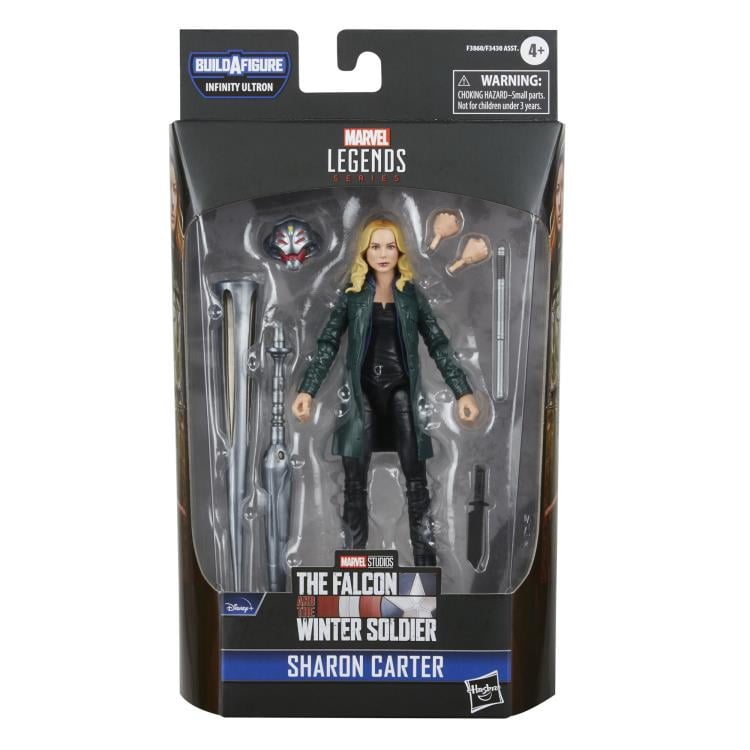 The Falcon and The Winter Soldier Marvel Legends Sharon Carter Action Figure (Infinity Ultron BAF) Gallery Image 8