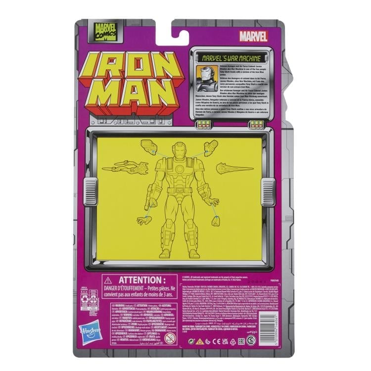 Iron Man Marvel Legends Retro Collection War Machine Action Figure Gallery Image 9