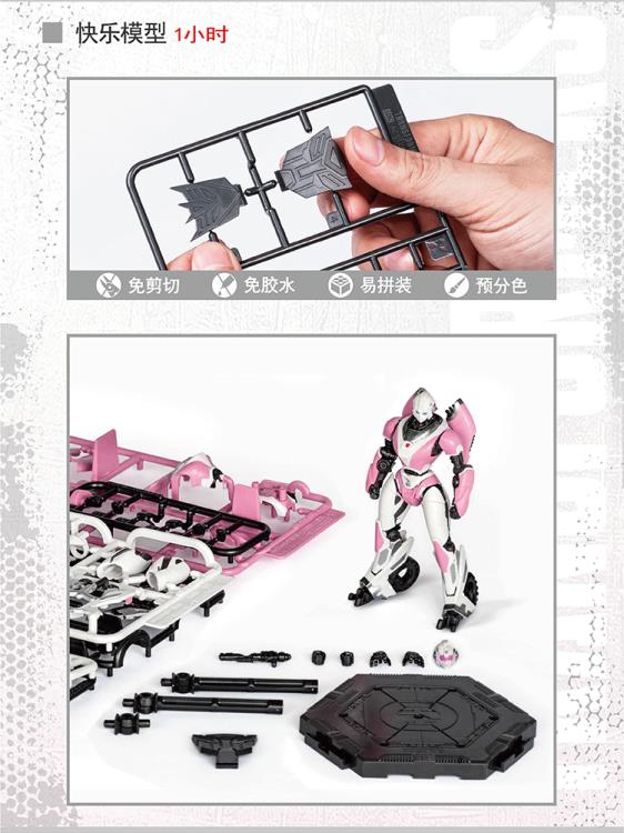 Transformers: Bumblebee Smart Kit 04 Arcee Model Kit Gallery Image 11