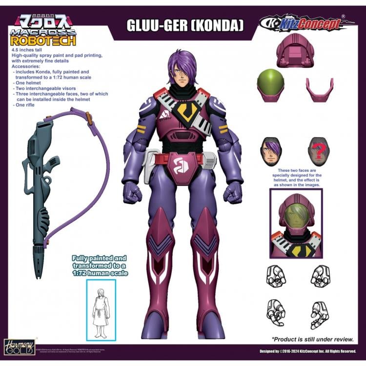 Macross Zentraedi Battle Pod 1/72 Scale Figure (With Gluu-Ger Figure) Gallery Image 6