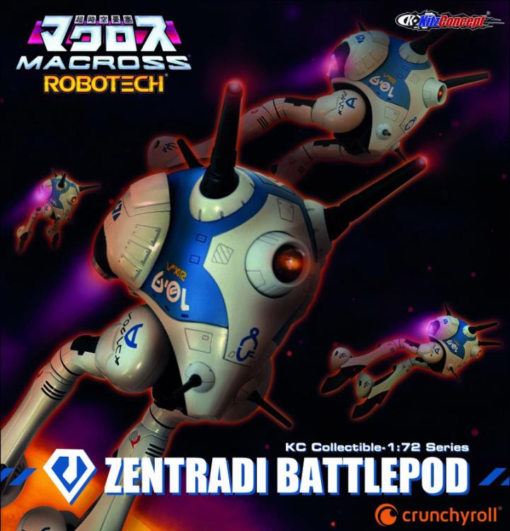 Macross Zentraedi Battle Pod 1/72 Scale Figure (With Gluu-Ger Figure) Gallery Image 3