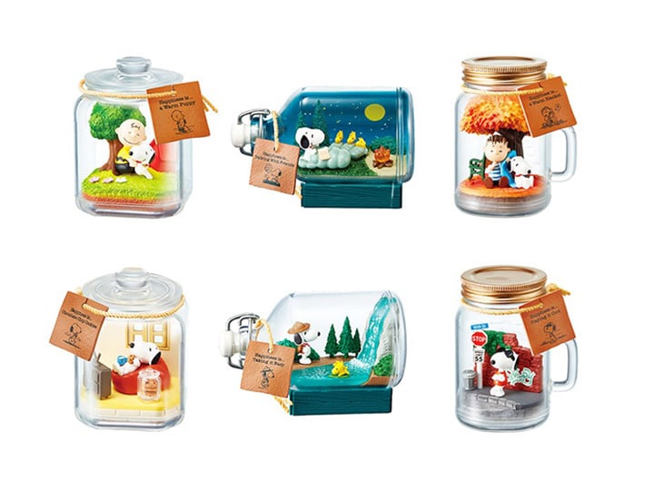 Peanuts Snoopy & Friends Happiness Terrarium Boxed Set of 6 Capsules Gallery Image 1