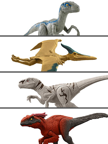 Jurassic World: Dominion Basic 12" Set of 4 Figures Gallery Image 2