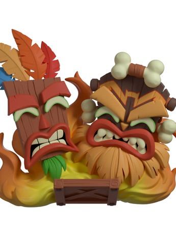 Crash Bandicoot 4: It's About Time Aku Aku & Uka Uka Vinyl Figure Gallery Image 2