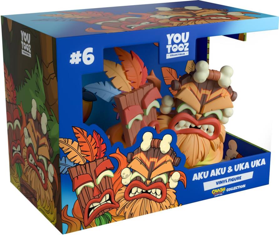 Crash Bandicoot 4: It's About Time Aku Aku & Uka Uka Vinyl Figure Gallery Image 6