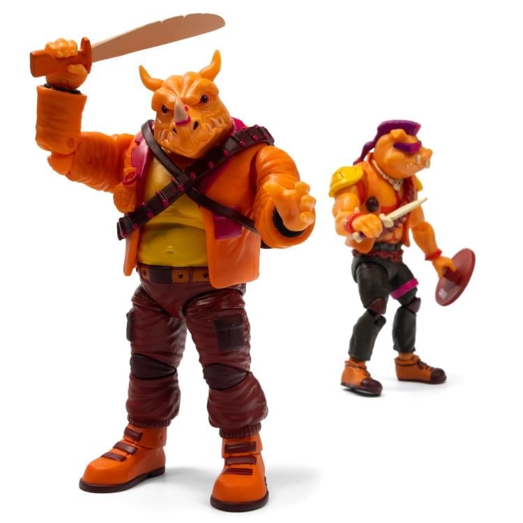 Teenage Mutant Ninja Turtles BST AXN Bebop & Rocksteady (Arcade) SDCC 2022 PX Previews Exclusive Two-Pack Gallery Image 5