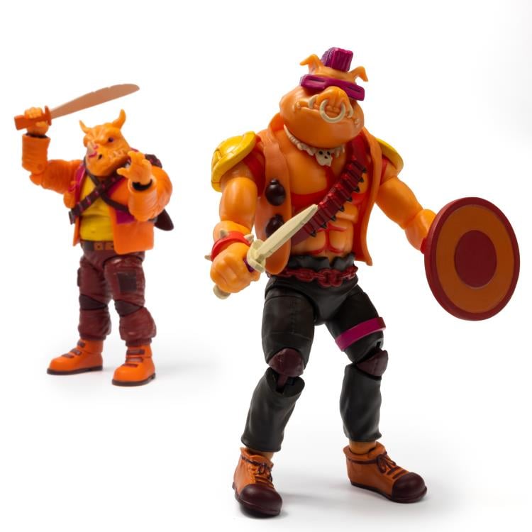 Teenage Mutant Ninja Turtles BST AXN Bebop & Rocksteady (Arcade) SDCC 2022 PX Previews Exclusive Two-Pack Gallery Image 6