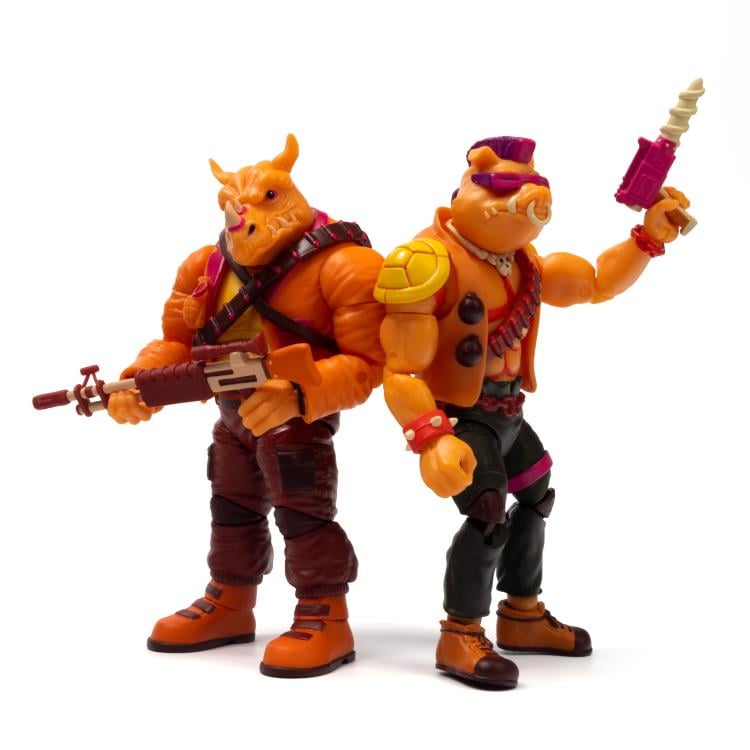 Teenage Mutant Ninja Turtles BST AXN Bebop & Rocksteady (Arcade) SDCC 2022 PX Previews Exclusive Two-Pack Gallery Image 3