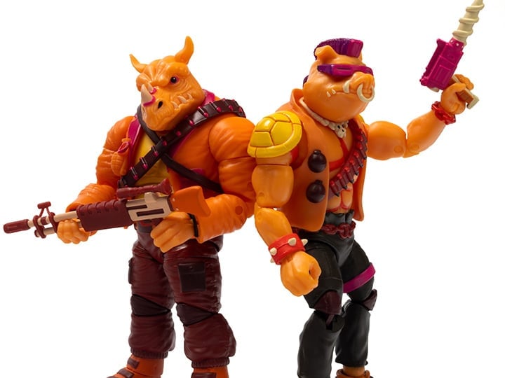 Teenage Mutant Ninja Turtles BST AXN Bebop & Rocksteady (Arcade) SDCC 2022 PX Previews Exclusive Two-Pack Gallery Image 1