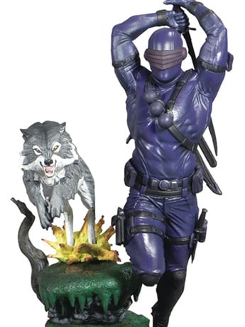G.I. Joe Gallery Snake Eyes & Timber (Cartoon Variant) PX Previews Exclusive Figure Diorama Gallery Image 2