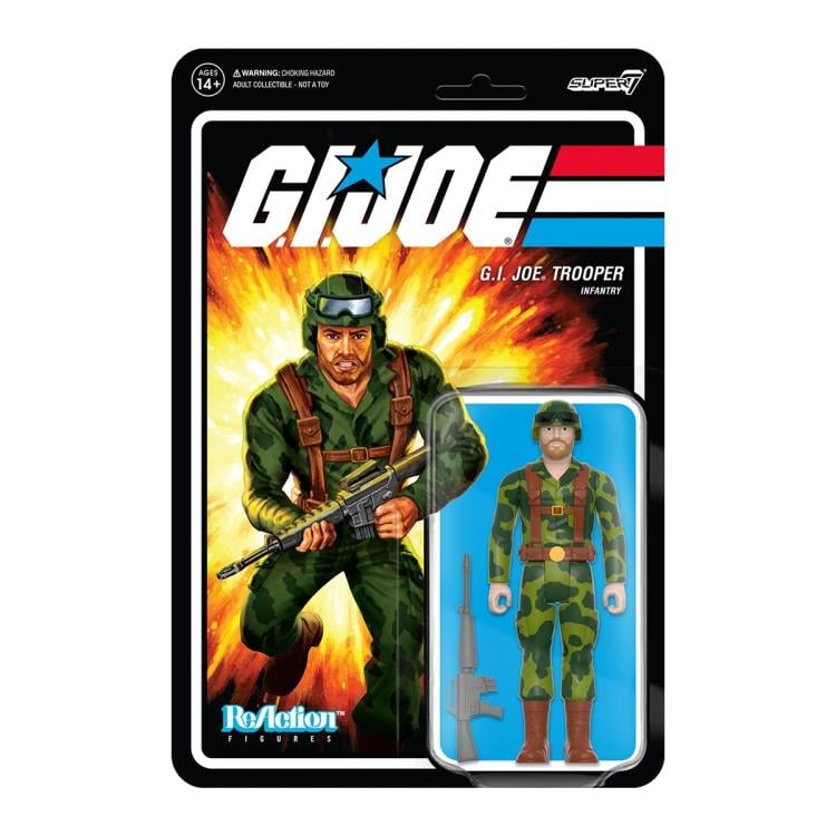 G.I. Joe ReAction Camo Greenshirt with M16 (Pink) Figure Gallery Image 4