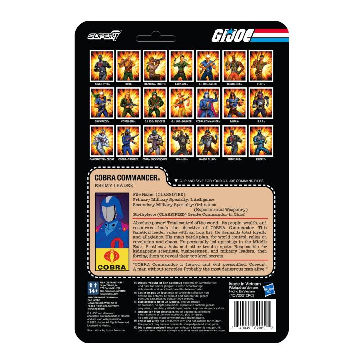 G.I. Joe ReAction Cobra Commander (Ver. 3) Figure Gallery Image 5