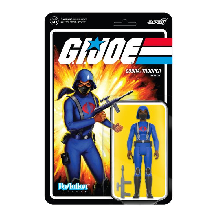 G.I. Joe ReAction Cobra Female Trooper Long Black Hair (Brown) Figure Gallery Image 4