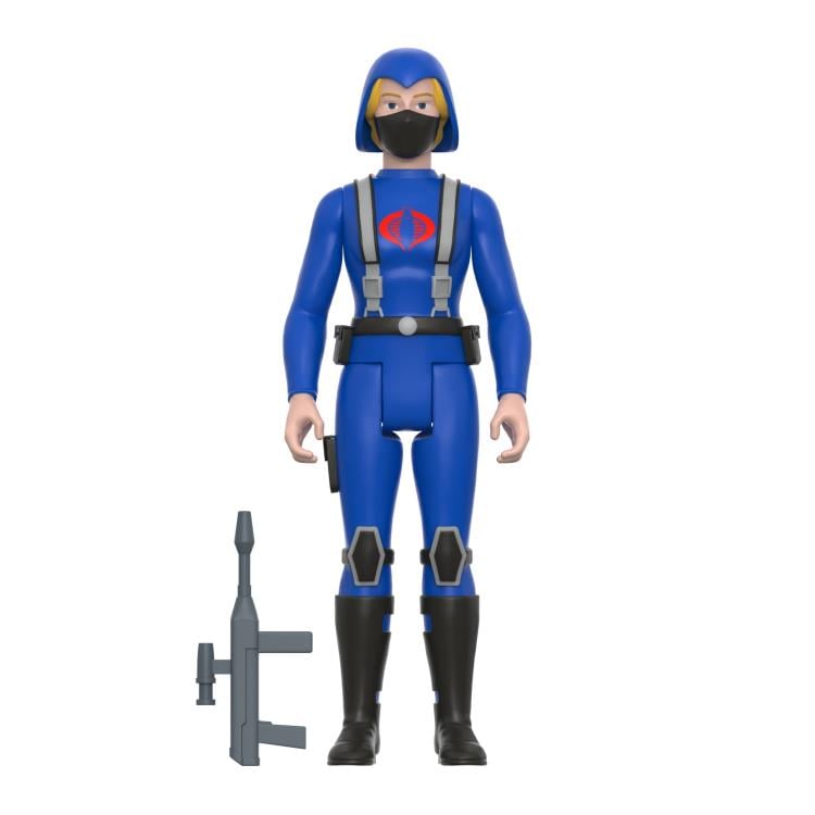 G.I. Joe ReAction Cobra Female Trooper Long Blonde Hair (Pink) Figure Gallery Image 3