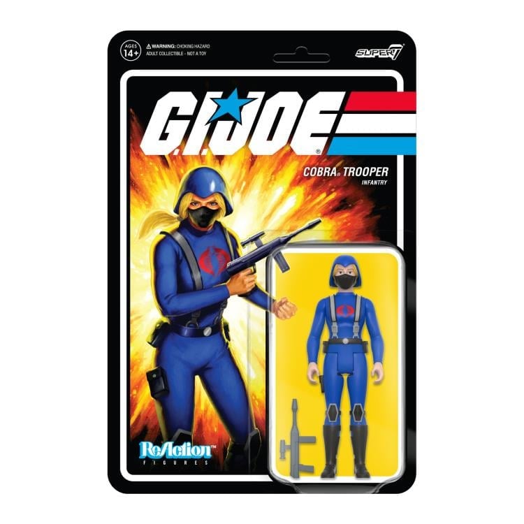 G.I. Joe ReAction Cobra Female Trooper Long Blonde Hair (Pink) Figure Gallery Image 4