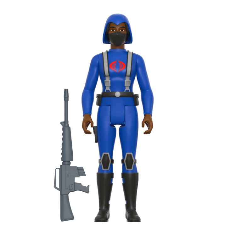 G.I. Joe ReAction Cobra Female Trooper Short Black Hair (Brown) Figure Gallery Image 3