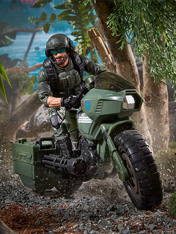 G.I. Joe Classified Series #29 Special Missions: Cobra Island Alvin “Breaker” Kinney Figure with RAM Cycle Exclusive Gallery Image 2