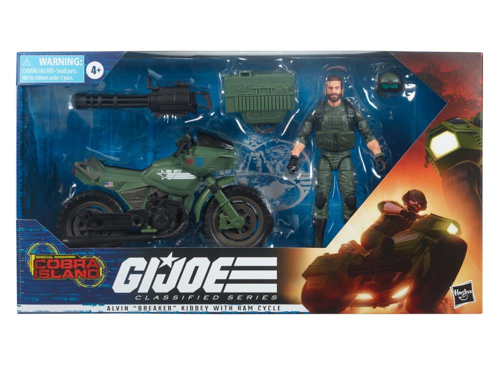 G.I. Joe Classified Series #29 Special Missions: Cobra Island Alvin “Breaker” Kinney Figure with RAM Cycle Exclusive Gallery Image 14