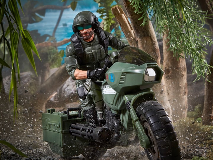 G.I. Joe Classified Series #29 Special Missions: Cobra Island Alvin “Breaker” Kinney Figure with RAM Cycle Exclusive Gallery Image 1