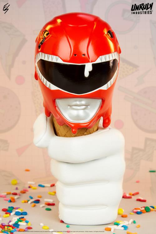 Mighty Morphin Power Rangers One-Scoops Red, Yellow and Blue Power Rangers Set Gallery Image 11