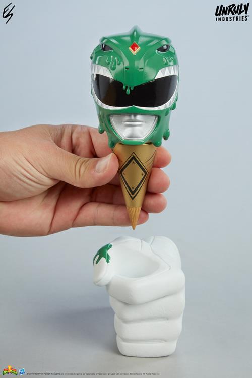 Mighty Morphin Power Rangers One-Scoops Green, Black and Pink Power Rangers Set Gallery Image 9