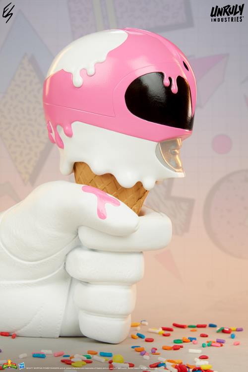 Mighty Morphin Power Rangers One-Scoops Green, Black and Pink Power Rangers Set Gallery Image 12