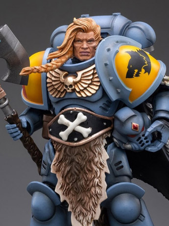 Warhammer 40K Space Wolves Leader Logan Ghostwolf 1/18 Scale Figure Gallery Image 2