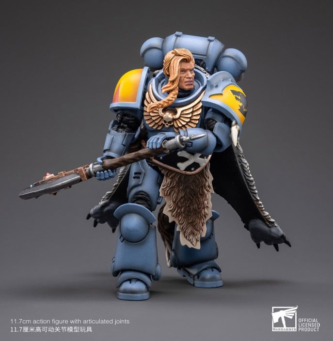 Warhammer 40K Space Wolves Leader Logan Ghostwolf 1/18 Scale Figure Gallery Image 3