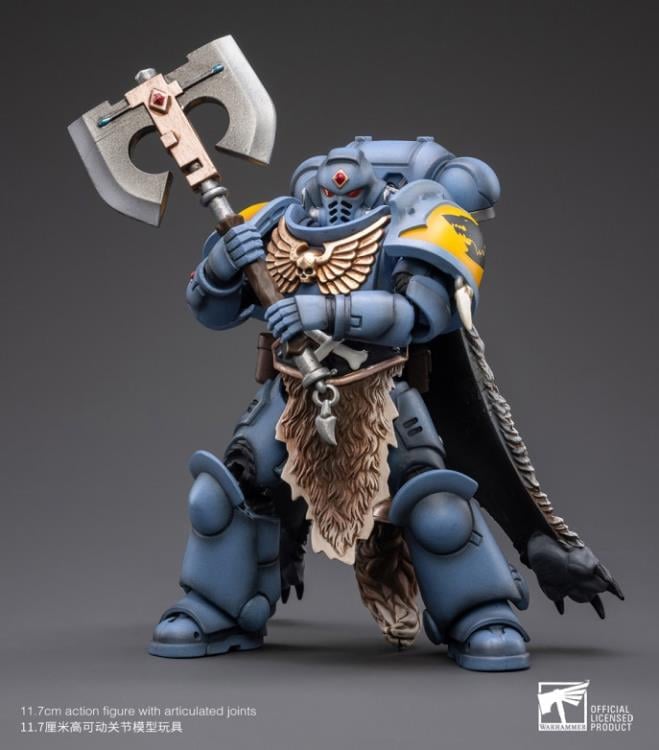 Warhammer 40K Space Wolves Leader Logan Ghostwolf 1/18 Scale Figure Gallery Image 4