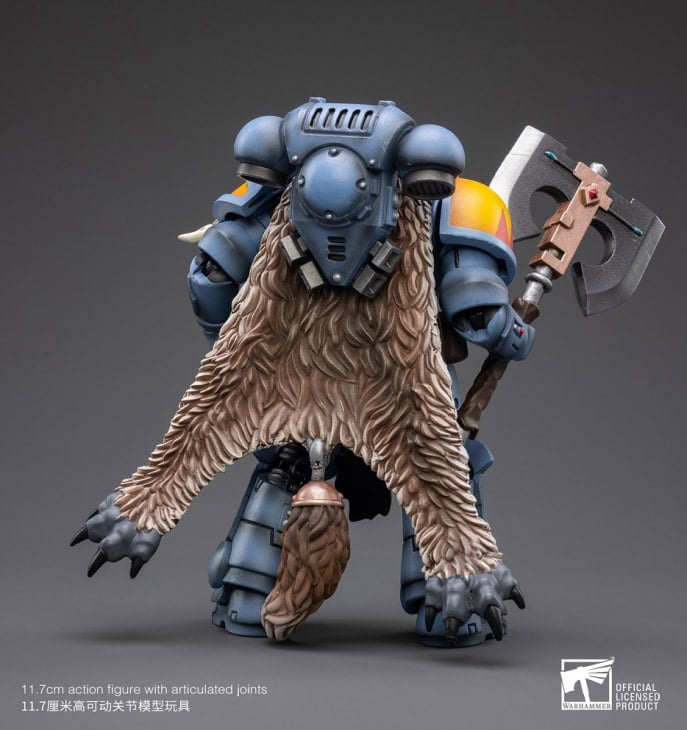 Warhammer 40K Space Wolves Leader Logan Ghostwolf 1/18 Scale Figure Gallery Image 7