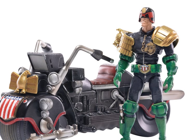 2000 AD Exquisite Mini Series Judge Dredd & Lawmaster Mark II 1:18