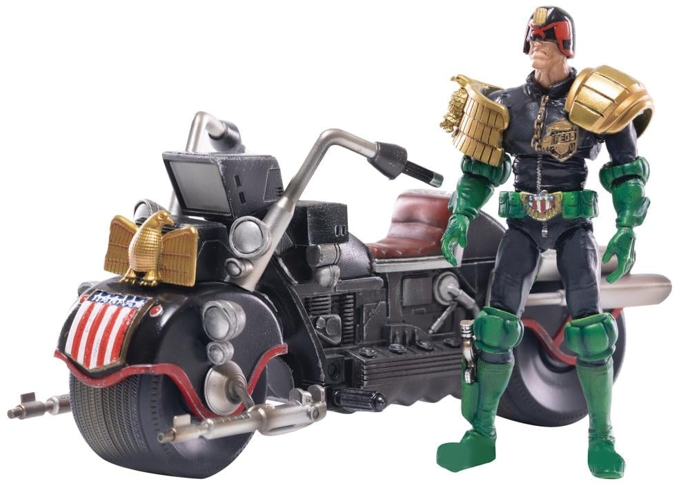 2000 AD Exquisite Mini Series Judge Dredd & Lawmaster Mark II 1:18