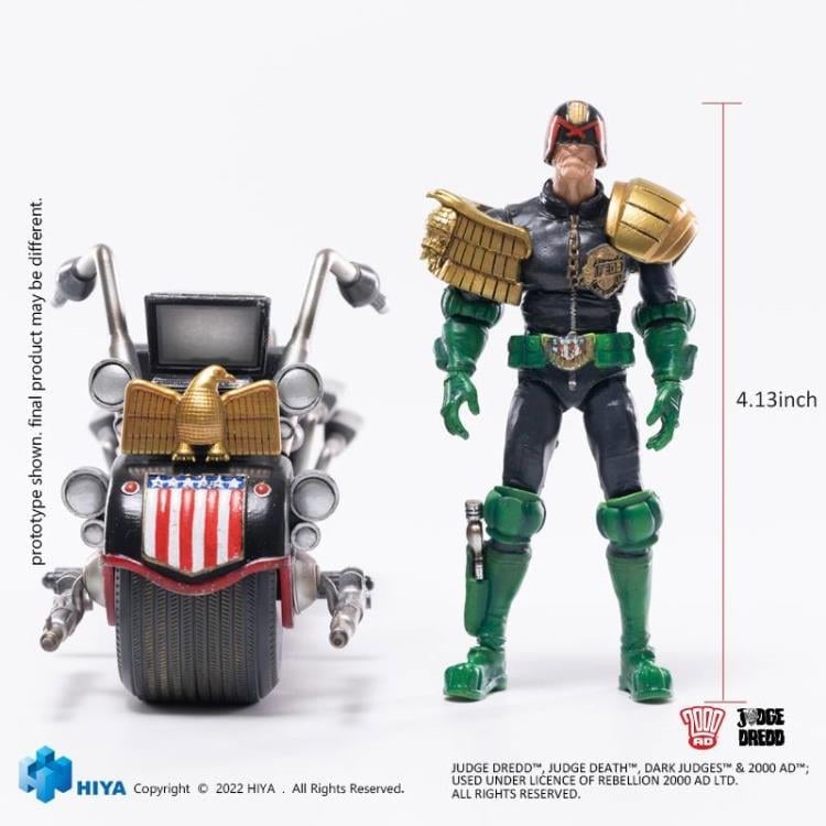 2000 AD Exquisite Mini Series Judge Dredd & Lawmaster Mark II 1:18