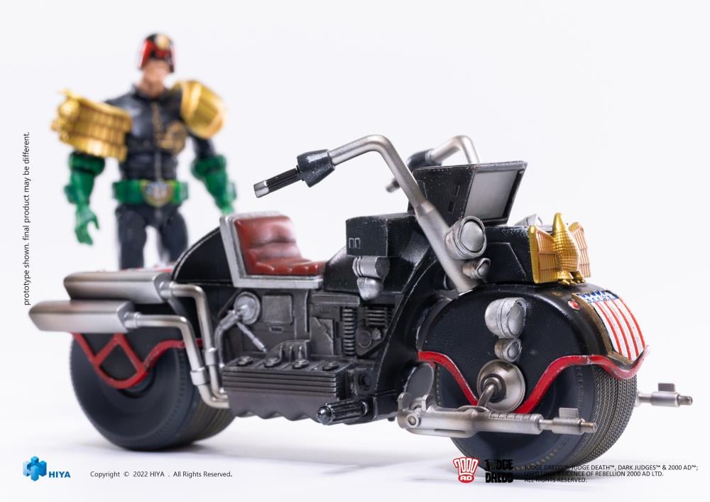 2000 AD Exquisite Mini Series Judge Dredd & Lawmaster Mark II 1:18 Scale PX  Previews Exclusive Figure Set