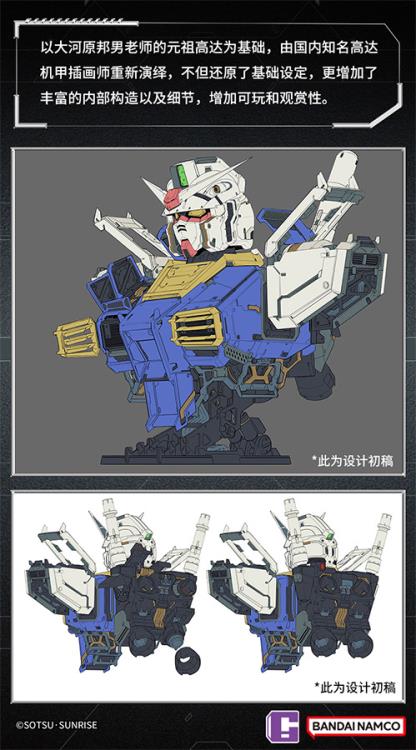 Mobile Suit Gundam BN Metal Works Vol. 1 RX-78-2 Gundam Model Kit