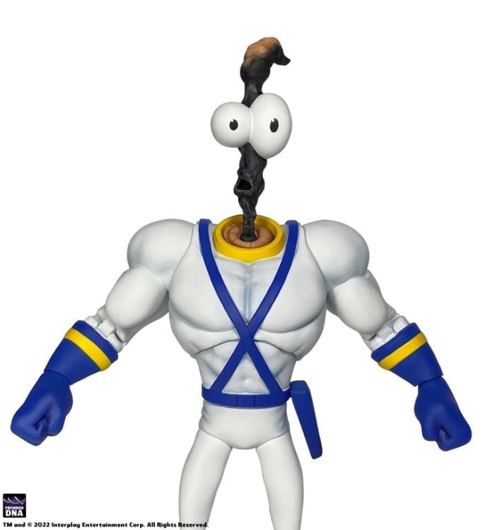 Earthworm Jim Worm Body and Jim Heads Accessory Pack Gallery Image 5