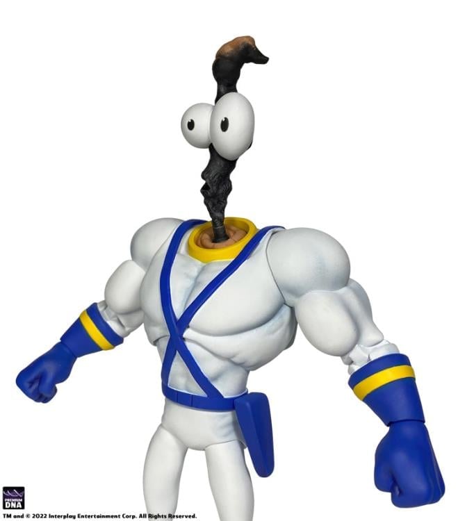 Earthworm Jim Worm Body and Jim Heads Accessory Pack Gallery Image 6