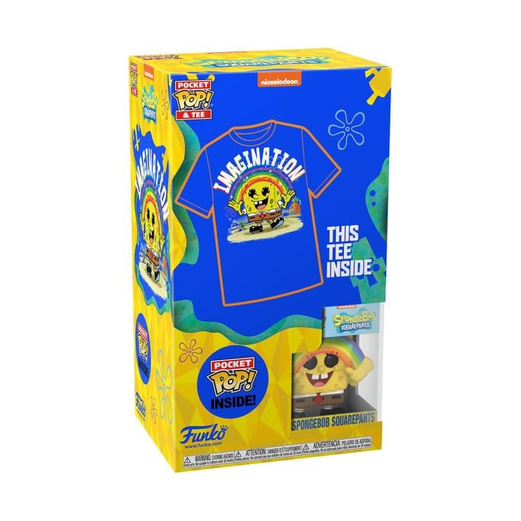Pocket Pop! and Tee: SpongeBob SquarePants - SpongeBob (Rainbow) Gallery Image 5