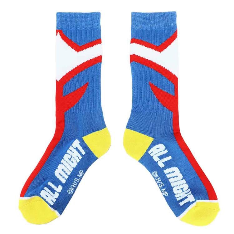 My Hero Academia Deku, Bakugo, & All Might Character Crew Socks 3 Pair Set Gallery Image 5