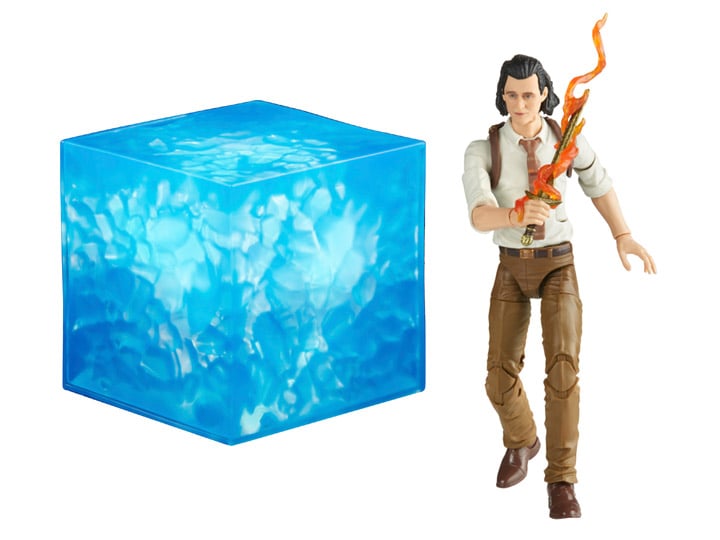 Marvel Legends Tesseract Electronic Role Play Accessory and Loki Figure Gallery Image 1