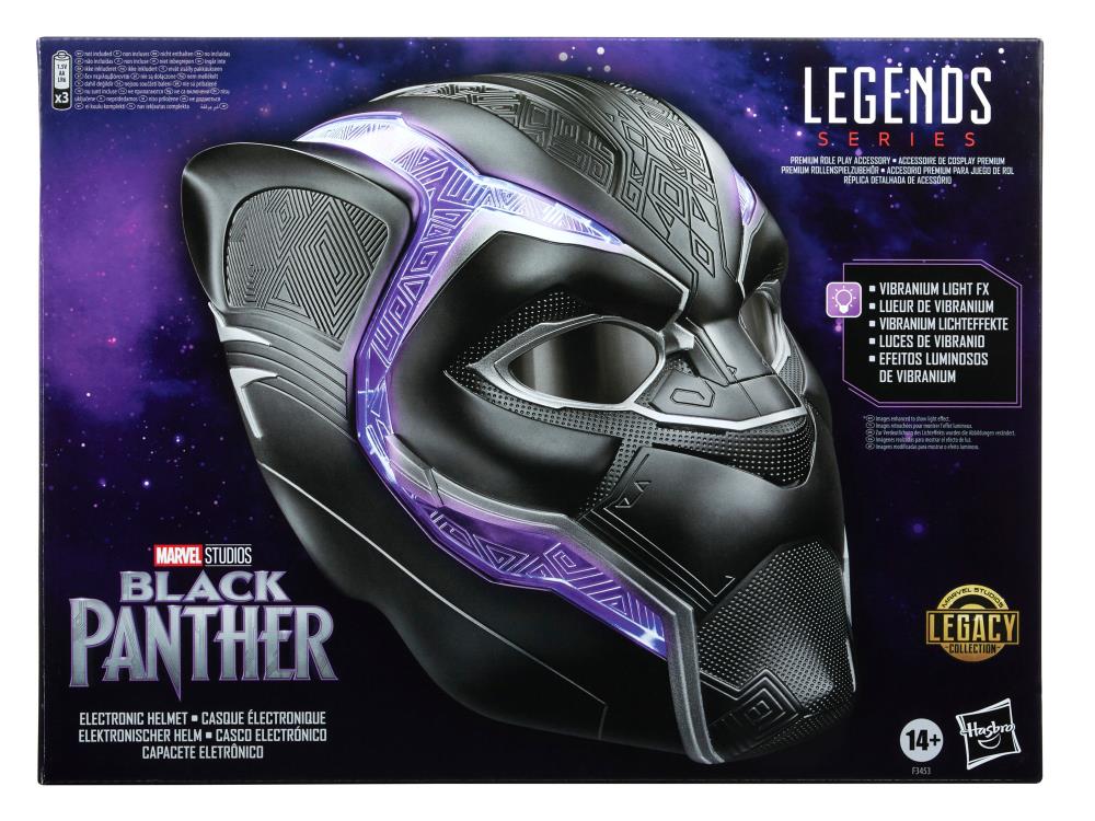 Black Panther Marvel Legends Legacy Collection Black Panther 1:1 Scale Wearable Electronic Helmet Gallery Image 11
