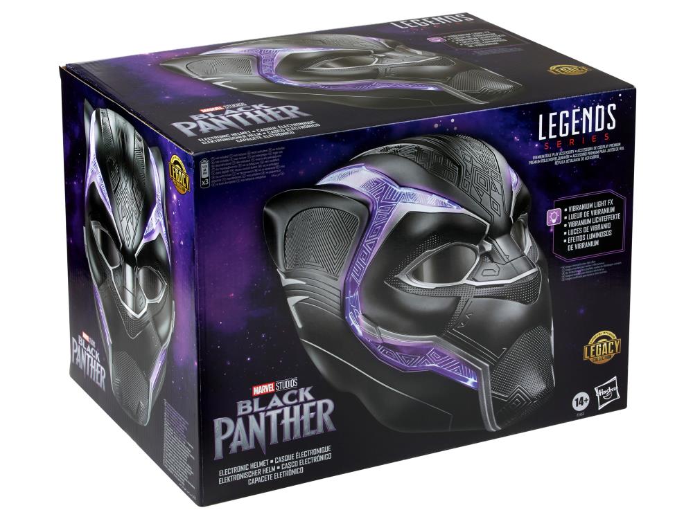 Black Panther Marvel Legends Legacy Collection Black Panther 1:1 Scale Wearable Electronic Helmet Gallery Image 10