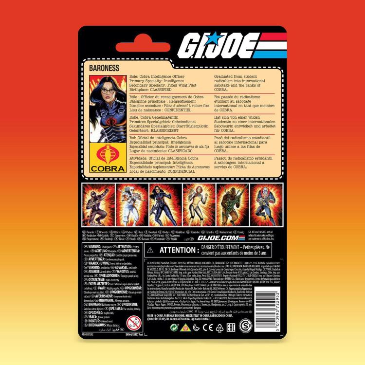 G.I. Joe Retro Collection 3.75" Baroness Exclusive Figure Gallery Image 9