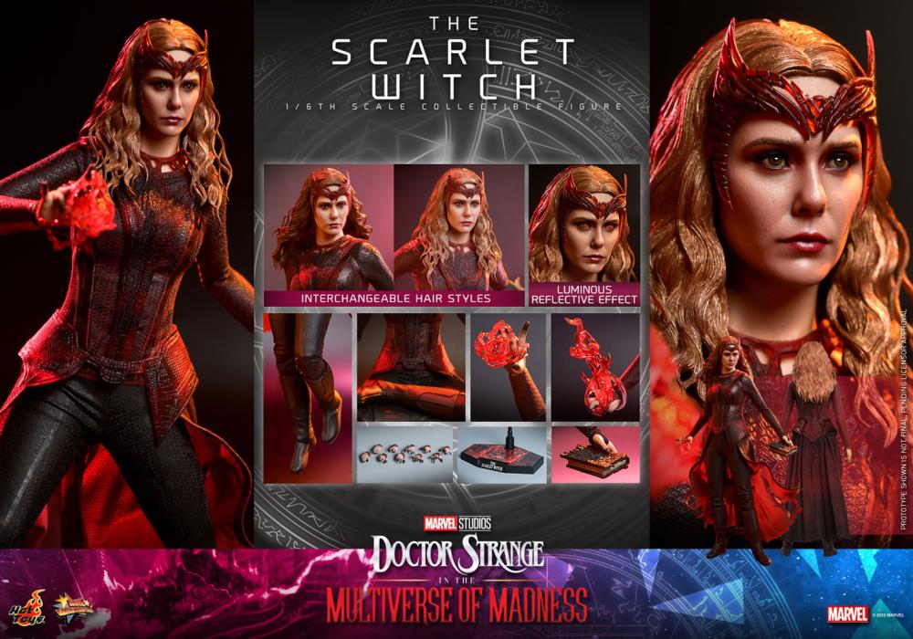 Doctor Strange in the Multiverse of Madness MMS652 Scarlet Witch 1/6th Scale Collectible Figure Gallery Image 15