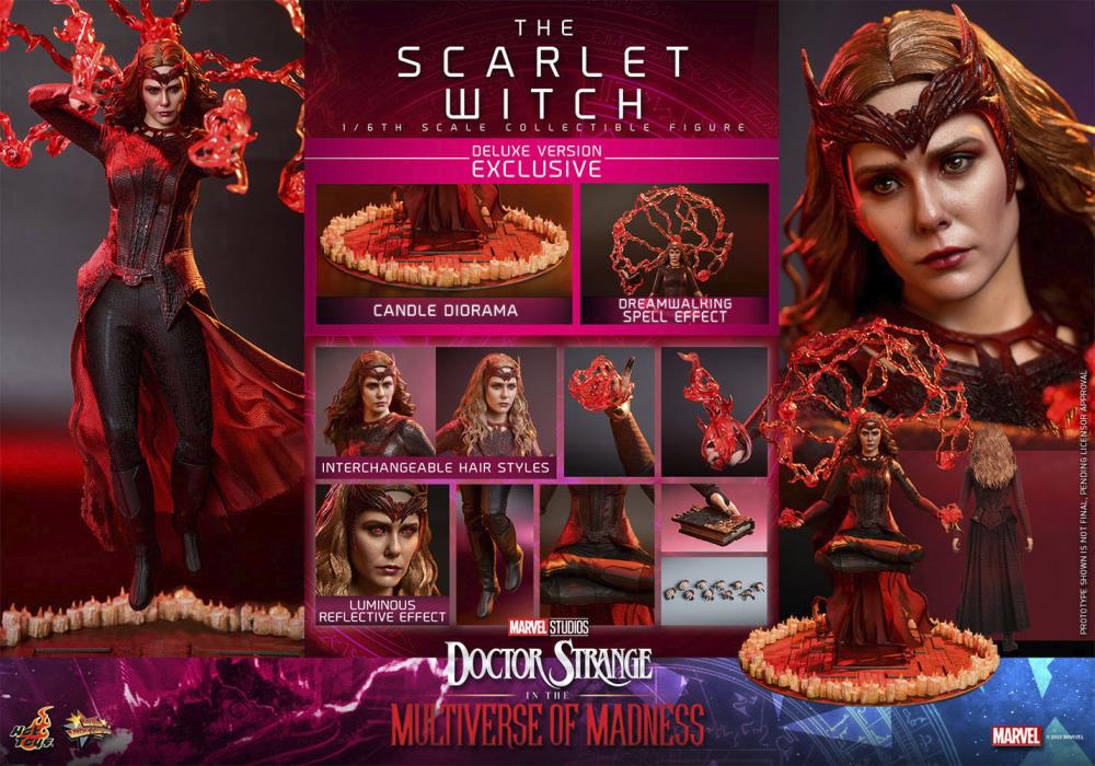 Doctor Strange in the Multiverse of Madness MMS653 Scarlet Witch Deluxe 1/6th Scale Collectible Figure Gallery Image 21