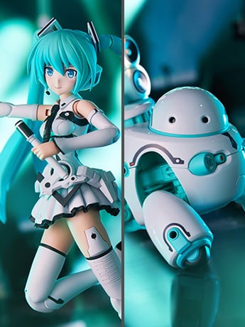 Vocaloid Frame Music Girl Hatsune Miku (Maruttoys Ver.) & Tamotu (Miku Ver.) Model Kit Set