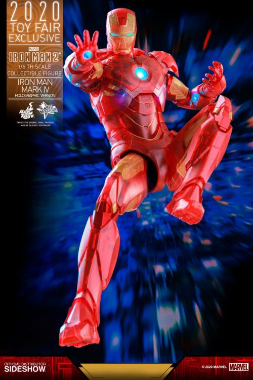 Hot Toys Iron Man 2 Mark IV フィギュア Iron Man 2 MMS568 Iron Man Mark IV (Holographic Version) 1/6th